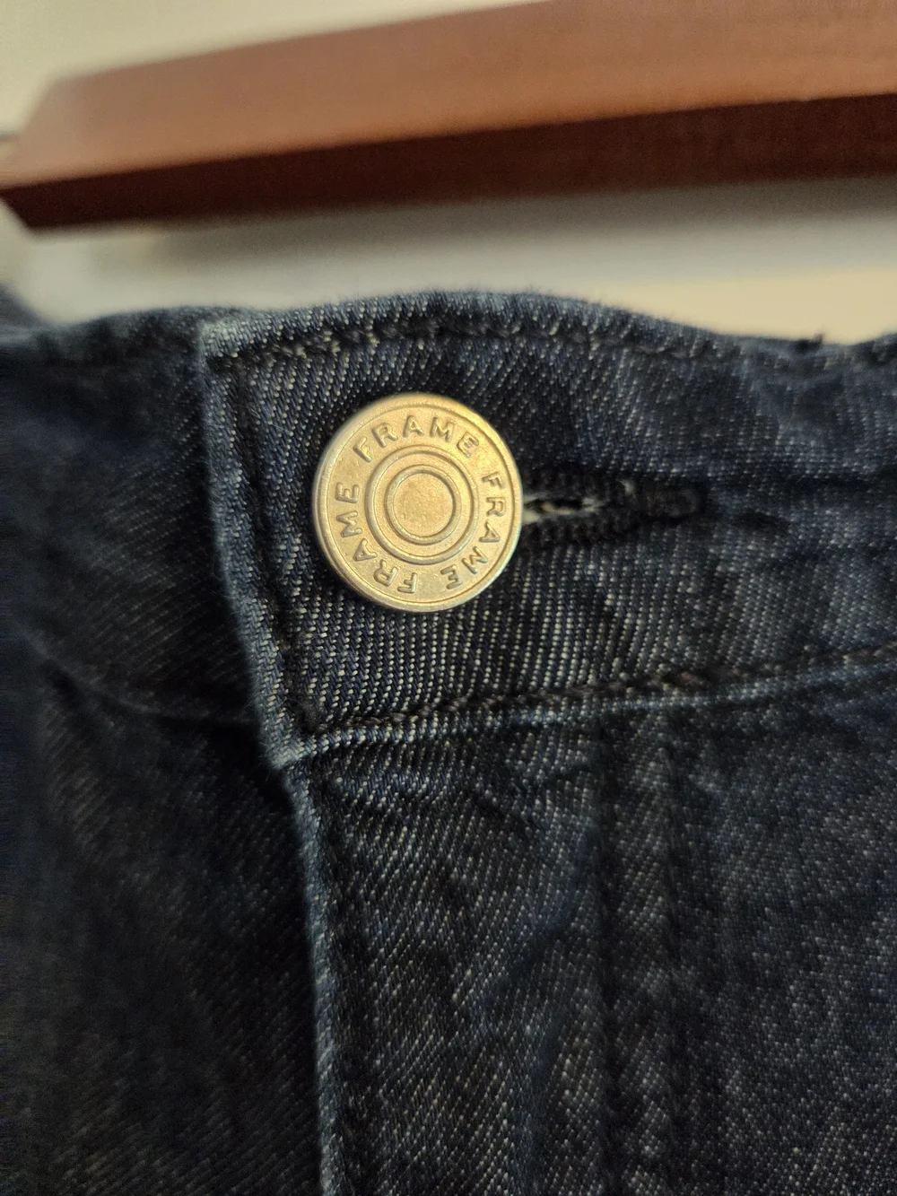 Women's Dark Blue Wide Leg Trouser Jeans - Frame Denim